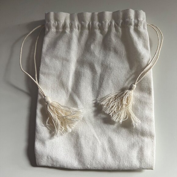 Bluma Project Luna Necklace Blue Tassel Gold Tone Triple Strand Statement - Picture 7 of 7